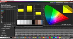 CalMAN ColorChecker (espace couleur cible P3)