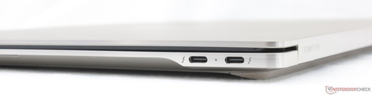 À droite : 2 ports USB-C Thunderbolt 4 avec DisplayPort 2.1 et Power Delivery 3.1
