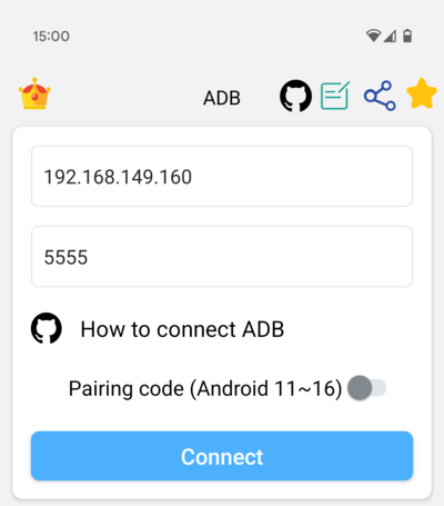 Si vous disposez d'un appareil Android de rechange, l'application ADB est de loin le moyen le plus simple et le plus rapide d'envoyer des commandes à votre Google TV (Image Source : Notebookcheck)