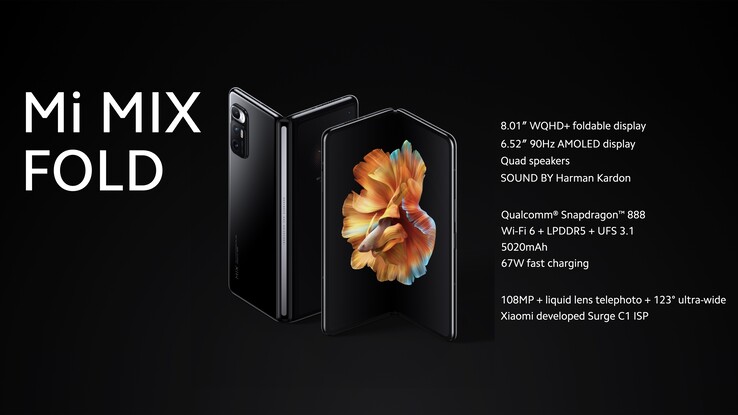 Le Mi Mix Fold commence à 9 999 CNY (~1 521 $ US) en Chine. (Image source : Xiaomi)