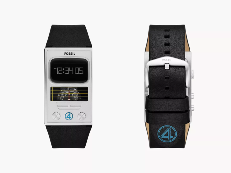 La montre Marvel x Fossil édition limitée Fantastic Four. (Source de l'image : Fossil)