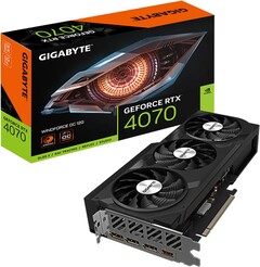 La GIGABYTE Windforce OC GeForce RTX 4070 a une vitesse d&#039;horloge de 2 490 Mhz. (Source : GIGABYTE)