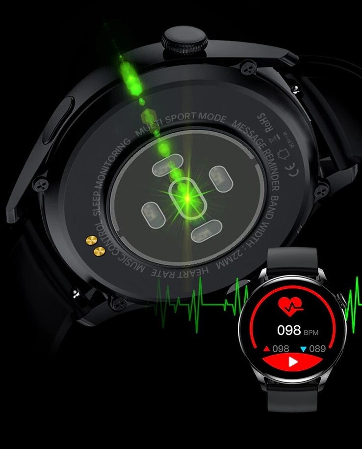 La smartwatch KESHUYOU GT5. (Image source : KESHUYOU)