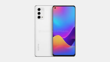 Le dernier Realme Master Edition est prévu en noir, gris ou blanc. (Source : OnLeaks x 91Mobiles)