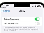 Le pourcentage de la batterie est enfin revenu dans la barre d'état d'iOS avec iOS 16 Beta 5. (Image source : MacRumors)