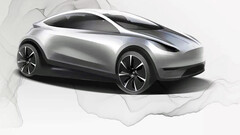 Dessin du design du VE compact (image : Tesla)