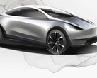 Dessin du design du VE compact (image : Tesla)