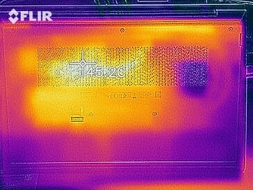 Carte thermique sous charge - bas