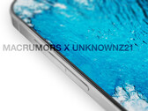 Un rendu de l'iPhone 15 Pro avec des boutons matériels conventionnels. (Source de l'image : MacRumors &amp; @URedditor)