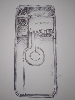 L&#039;art conceptuel de Nothing Phone. (Image Source : Anirudh Puranik sur Twitter)