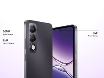 Le téléphone économique est équipé de trois caméras au total (Image source : Oppo)