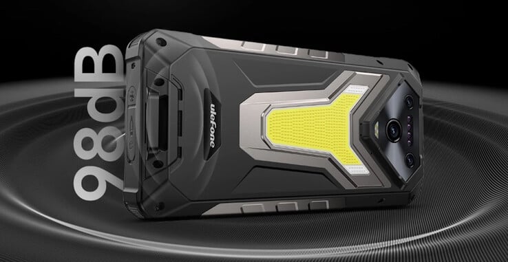 Des haut-parleurs puissants et des centaines de diodes électroluminescentes individuelles sont intégrés à l'appareil. (Source de l'image : Ulefone)