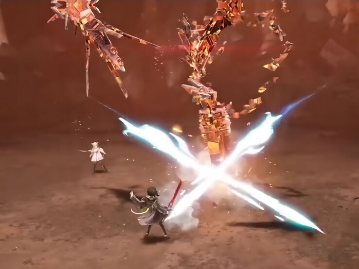 Jusqu’à quatre membres de l’équipe combattent ensemble dans des batailles en temps réel. (Capture d’écran de la bande-annonce officielle de gameplay d’Arknights: Endfield)