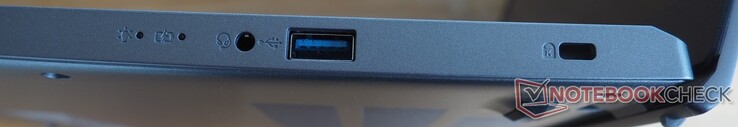 Sur la droite : USB-A 3.0, fente de verrouillage Kensington
