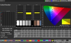 Affichage interne : ColorChecker (Profil : Professionnel, Espace couleur cible : sRGB)-