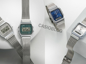 De gauche à droite, les Casio A158WEM-3, A158WEM-7, AQ-230EM-2A et AQ-230EM-7A. (Source de l'image : Casioblog)