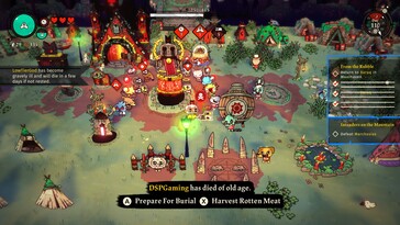 Photo : une capture d'écran du jeu Cult of the Lamb.