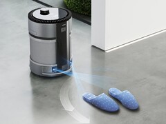 Le robot purificateur d&#039;air AIRBOT Z1 d&#039;ECOVACS est doté d&#039;une caméra IA. (Image source : ECOVACS)