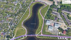 Essai du GNSS : autour du lac