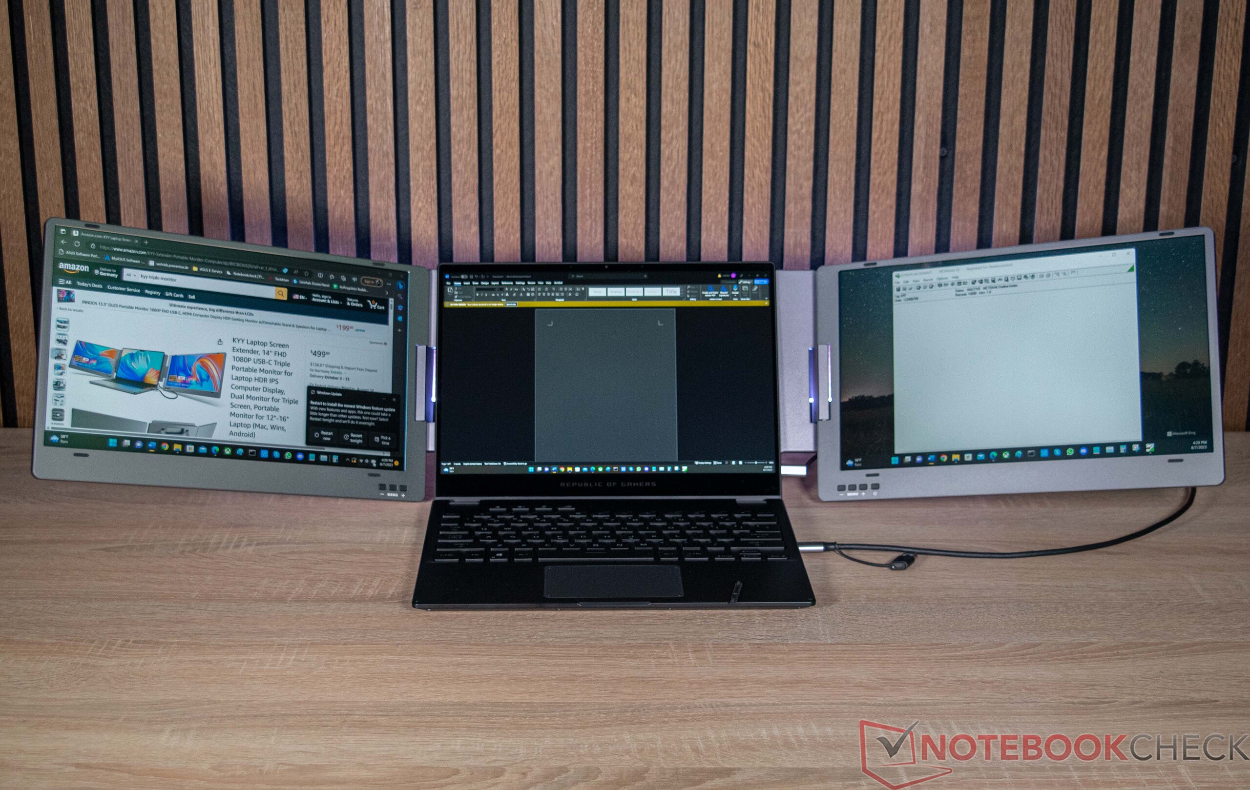 Test du KYY X90A : double écran pour unne extension de bureau portable -  Notebookcheck.fr