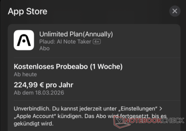 Dès le départ, un abonnement vous est proposé.