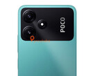 Le POCO M6 Pro 5G dans sa version turquoise. (Source : Pricebaba)