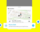 La fonction Home Safe de Snapchat (Image Source : Snapchat)
