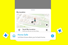 La fonction Home Safe de Snapchat (Image Source : Snapchat)