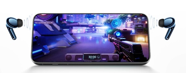 Les écouteurs Vivo TWS 5 sont dotés d'un mode jeu à faible latence. (Source de l'image : Vivo)