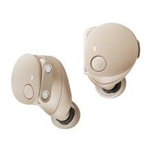 Les écouteurs sont également disponibles dans une couleur beige désormais courante (Image courtesy : Audio Technica)