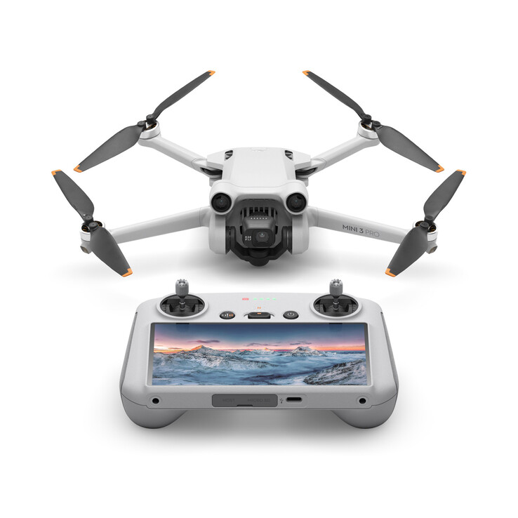 La DJI Mini 3 Pro avec sa télécommande DJI RC. (Image source : DJI)