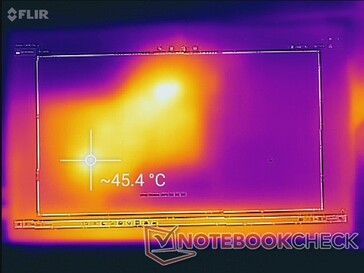 Le moniteur est très chaud près de son centre et vers les ports USB-C