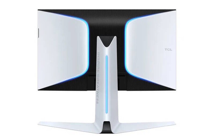 Le moniteur de jeu 4K de 27 pouces dispose d'un éclairage intégré et d'un support assez grand (Source d'image : TCL)