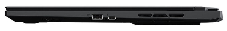 Côté droit : USB 3.2 Gen 2 (USB-A), Thunderbolt 4 (USB-C ; Power Delivery, DisplayPort)