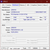 Carte mère CPU-Z