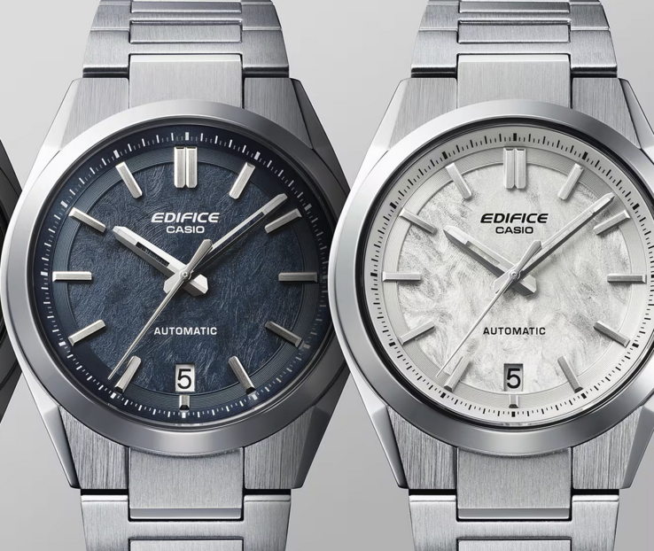 De gauche à droite : Casio Edifice EFK-100D-2A et EFK-100D-7A. (Source de l'image : Casio)