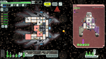 Illustration : une capture d'écran du jeu FTL : Faster Than Light.
