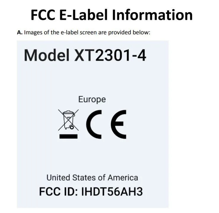 Un possible Motorola Edge 40 Pro apparaît à la FCC. (Source : FCC)