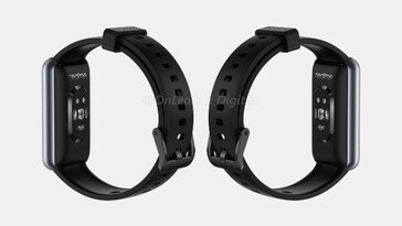 Rendu du Realme Band 2. (Image source : @OnLeaks &amp; Digit)