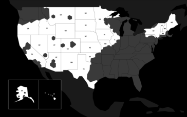 La carte de Starlink met en évidence les États américains éligibles à l'offre promotionnelle "Regional Savings". (Source de l'image : SpaceX)
