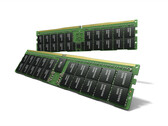 Les nouveaux modules DDR5 ont en fait une capacité de 640 Go, mais 8 puces sont utilisées pour l'ECC. (image Source : Samsung)