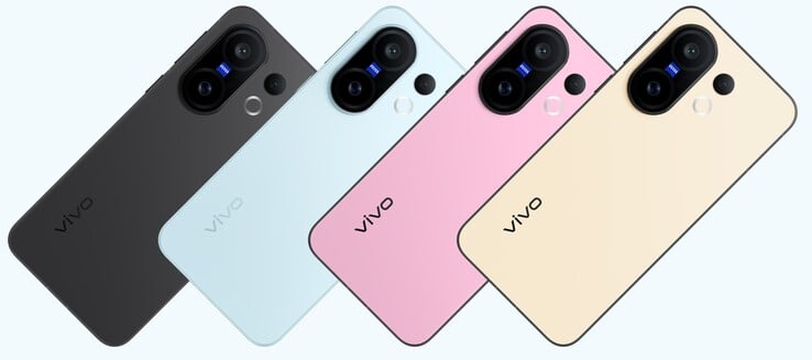 Le smartphone Vivo X200 FE est disponible en rose fashion, noir minimaliste, bleu moderne et jaune miel clair (Source : Vivo)
