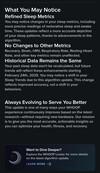 Whoop fournit de plus amples informations sur la mise à jour de son algorithme d'évaluation du sommeil dans son application. (Source de l'image : U/magony via Reddit)