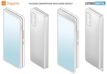 Téléphone Xiaomi à glissière pliable. (Source de l'image : LetsGoDigital)