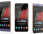 Le smartphone à double curseur de Samsung, tel qu'imaginé par LetsGoDigital. (Source de l'image : LetsGoDigital)