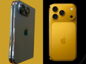 Modèle de l'iPhone Ultra (à gauche) à côté de l'iPhone 17 Pro (à droite) - édité.