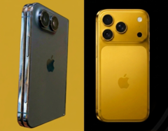 Modèle de l'iPhone Ultra (à gauche) à côté de l'iPhone 17 Pro (à droite) - édité.