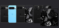 La présumée série Pixel 9. (Source de l'image : @OnLeaks - édité)