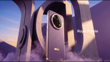 L'Honor X9e Pro en « Royal Purple ».