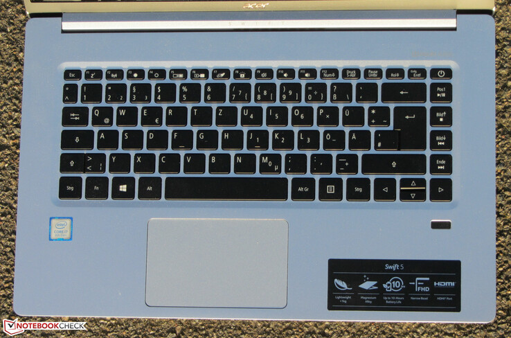 Acer Swift 5 SF515-51T - Périphériques d'entrée.